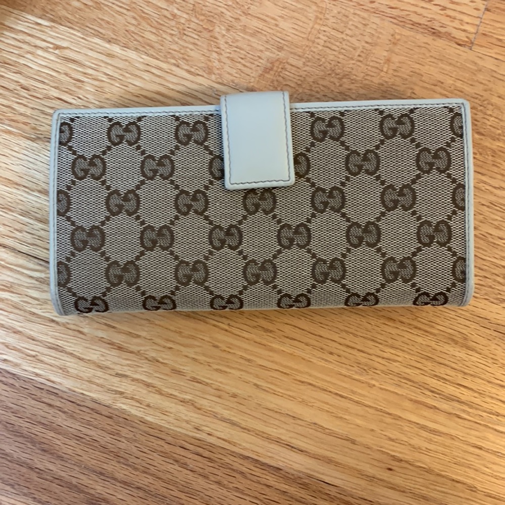 Authentic Gucci Monogram Gg Trophy Continental Wa… - image 3